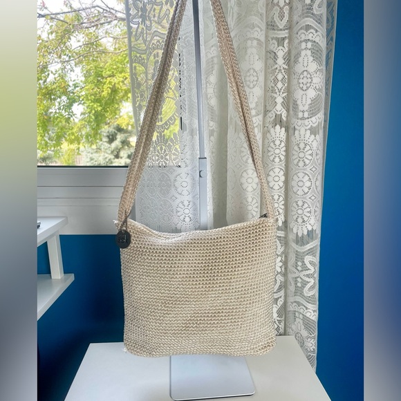 The Sak Tan Crochet Shoulder Bag - Picture 1 of 10